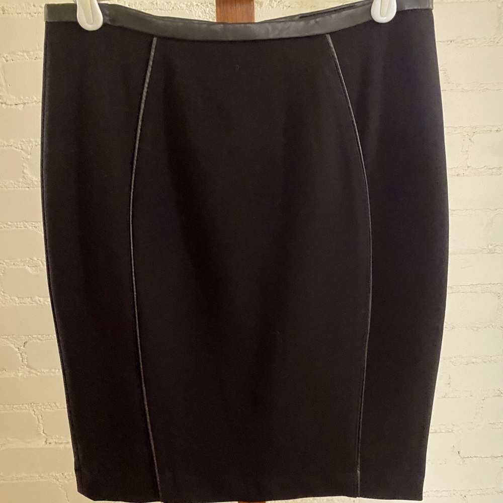 New H&M Skirt with Faux Leather Detail